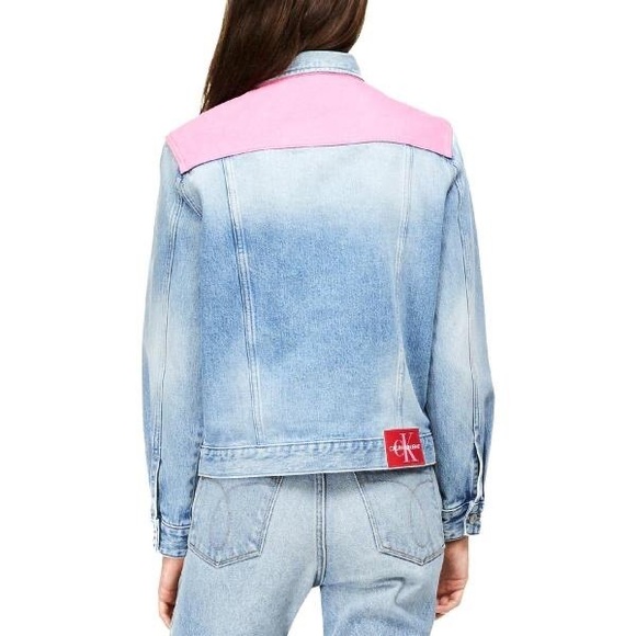 Calvin Klein colorblock trucker jacket - Picture 4 of 7